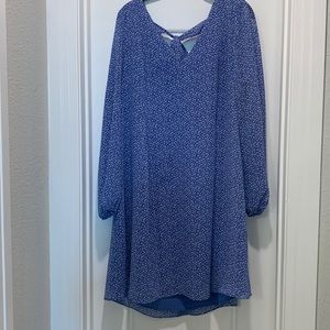 Bow tie back dress periwinkle